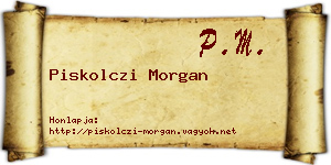 Piskolczi Morgan névjegykártya